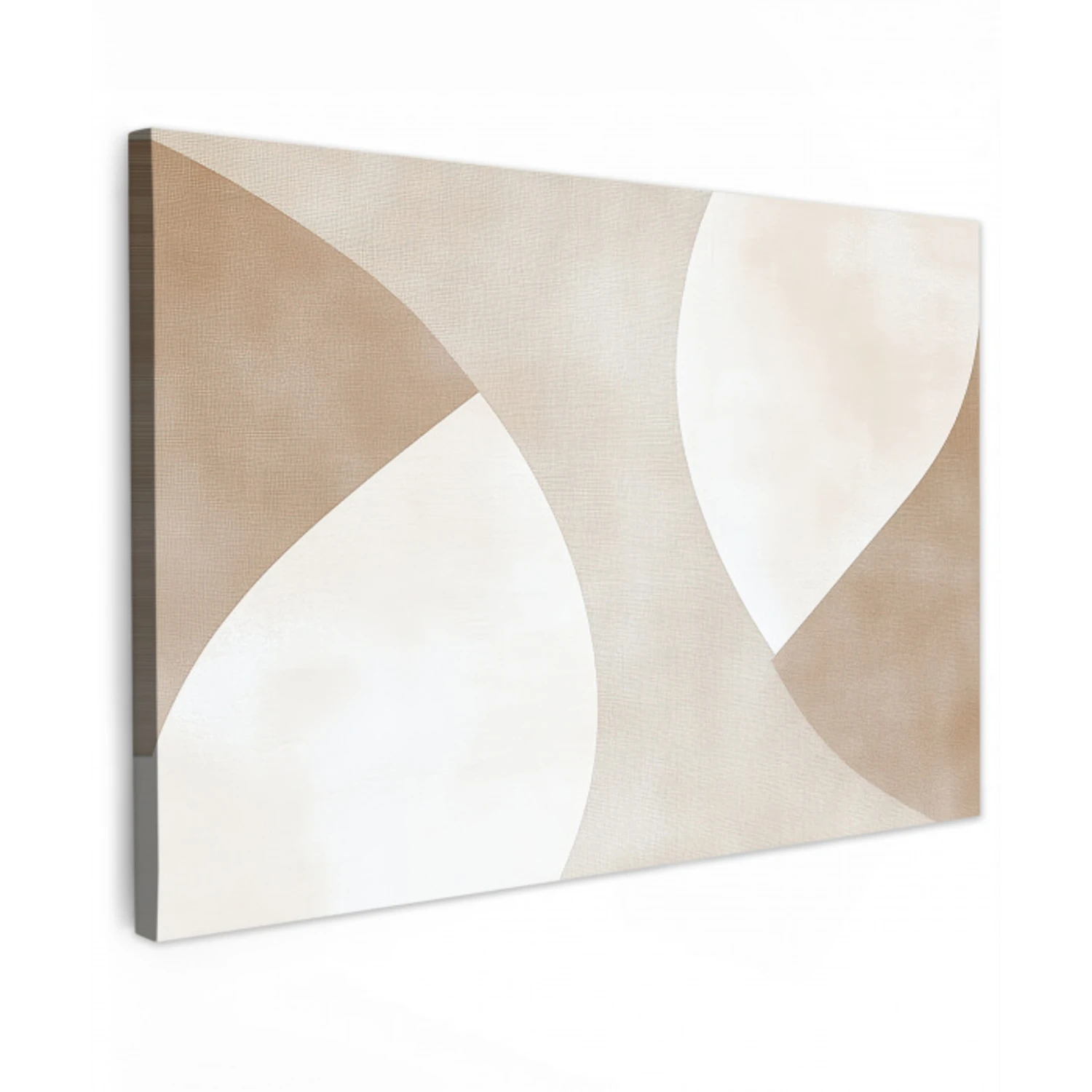 Bruin - Japandi - Abstract canvas 2cm klein -z3d