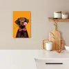 Hond - Oranje - Roos - Valentijn KitchenYeah - Keuken - Canvas klein -sfeer1