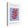 Matisse - Blad - Rood - Blauw - Abstract aluminium wit klein -3d