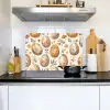 Paaseieren - Bruin - Bloemen Inductie beschemer met haakjes klein -sfeer2