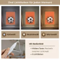 Voetbal - Verf - Sport - Oranje Light Box met kabel (Kinderlampje) klein -USP_lichtkleurDE