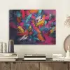 Abstract - Explosie - Neonkleuren PET vilt klein -sfeer1