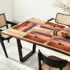 Groep olifanten - Open vlakte - Zon Placemat vinyl groot -zzsfeer4_Kitchenyeah-website