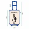 Pinguin in Pak Kinderkoffer - Blauw klein -productfoto_formaten
