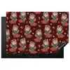 Retro - Disco - Laarzen - Bloemen - Multi Inductie beschermer vinyl 3mm klein 276 -3d