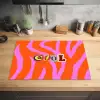 Zebraprint - Grafisch - COOL - Oranje Inductie beschermer vinyl 3mm klein -sfeer5