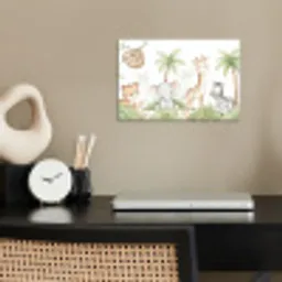 Dieren - Jungle - Pastel poster papier klein -sfeer1
