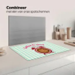 Koffie - Klok - Groen Inductie beschermer vinyl 3mm klein -wsfeer7_website