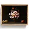 Liefde - Modern - Bloemen Dienblad Rechthoek middel -z3d_shopping