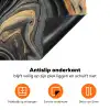 Versmelting van Zwart en Goud Inductie beschermer vinyl 3mm klein -zzzzzzz-td-onderkant