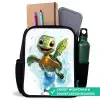 Schildpad - Water - Groen Rugzak - Zwart middel -inhoud_NL