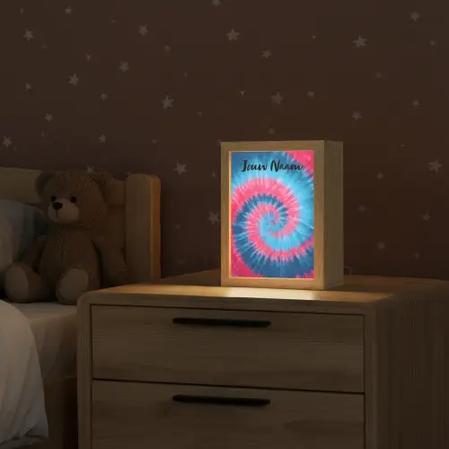 Spiraal - Roze - Blauw Light Box met kabel (Kinderlampje) klein -sfeer1_kind