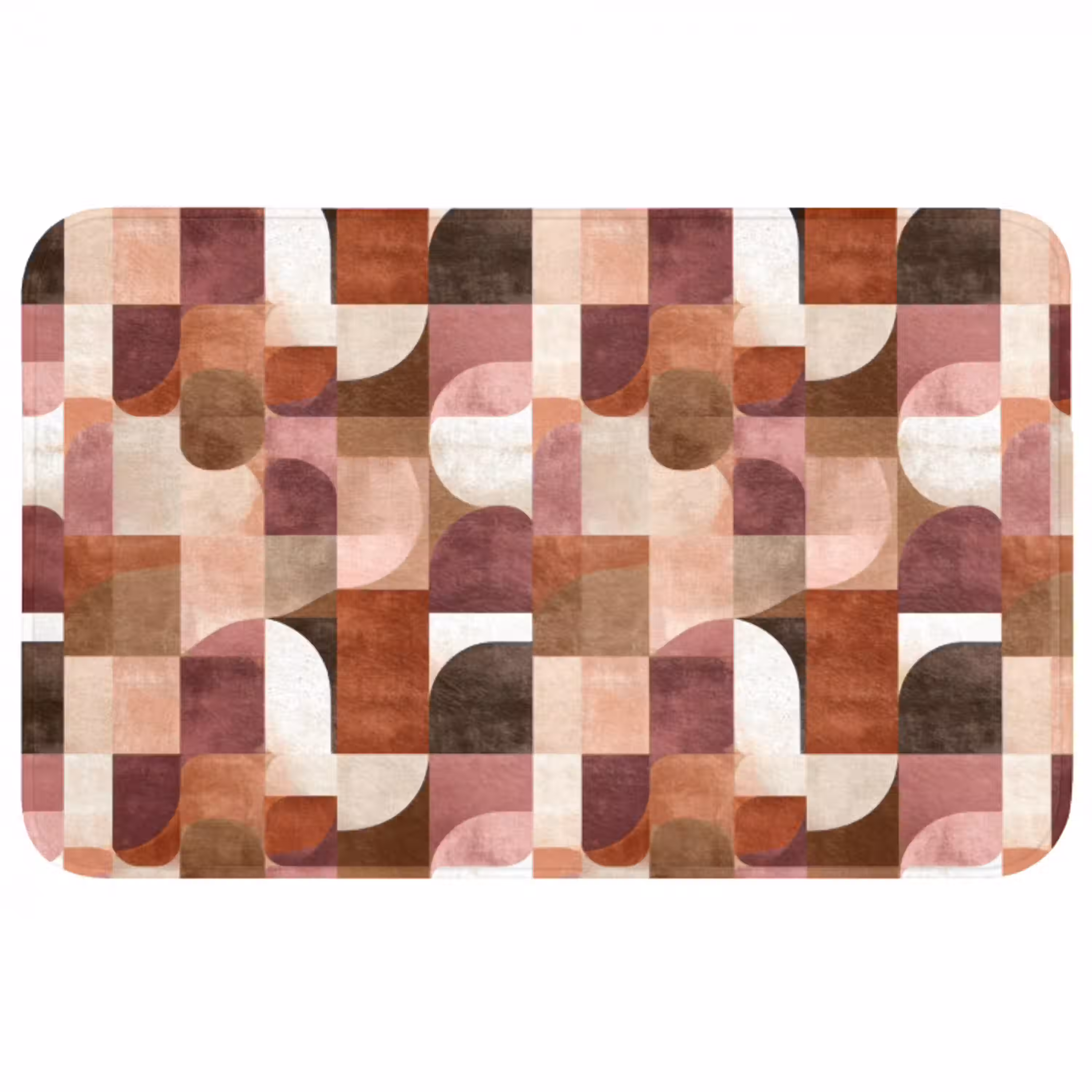 Geometrie - Modern - Retro WCmat middel 1009 -3d