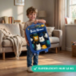 Dieren - Sterren - Planeten - Astronaut Kinderkoffer - Blauw klein -sfeer2_DE