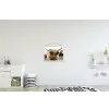 Schotse Hooglander -  Koe - Gras - Dieren - Natuur textielposter latten blank klein -kinderkamer