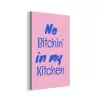 Quote - Blauw - Lettertype - Keuken aluminium wit klein -3d