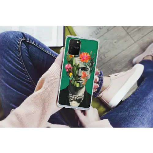 Man - Planten - Groen Telefoonhoesje Samsung Galaxy S10 Lite klein -handS10Lite
