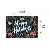 Feestelijk - Kerstgroet - Kleurrijk Placemat vinyl groot -specs