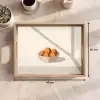 Mand - Fruit - Minimalistisch - Oranje Dienblad Rechthoek middel -USP_Formaat