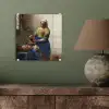 Het melkmeisje - Schilderij van Johannes Vermeer plexiglas 5mm klein -sfeer3