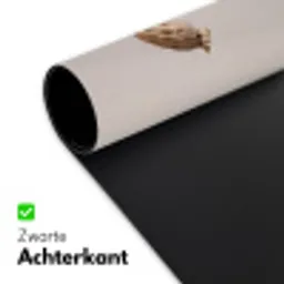 Papaverbollen - Droogbloemen - Minimalistisch - Beige - Rustig Muismat XXL klein -sfeer2