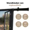Doorkijk - Strand - Zee - Zand - Water - Helmgras - Duinen Wandkleed katoen klein -sfeer2
