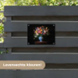 Kleur - Vaas - Bloemen - Boeket tuinposter los doek klein -sfeer3