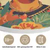 Vrouwelijk - Bloemen - Sieraden Akoestische PET Vilt - Rond klein -closeup_NL