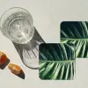 Tropisch - Inductie mat - Natuur - Inductie beschermer - Jungle onderzetter kurk middel -sfeer4