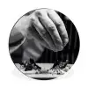 Chef - Garnering - Gerecht Wandcirkel aluminium klein -3d