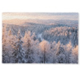 Bos - Bergen - Goud - Winter - Warm Deurmat klein -zkaufland3d