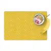 Wit - Geel - Patroon - Geometrisch Placemat vinyl groot 368 -zzzproduct_Kitchenyeah-website