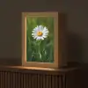 Wit - Madeliefje - Bloem - Gras Light Box met kabel (Tafellamp) klein -z3d_website