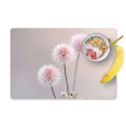 Bloemen - Bollen - Roze Placemat vinyl groot -zzzproduct_Kitchenyeah-website
