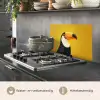 Toekan - Minimalistisch - Snavel - Oranje keuken achterwand spatscherm klein -usp_NL