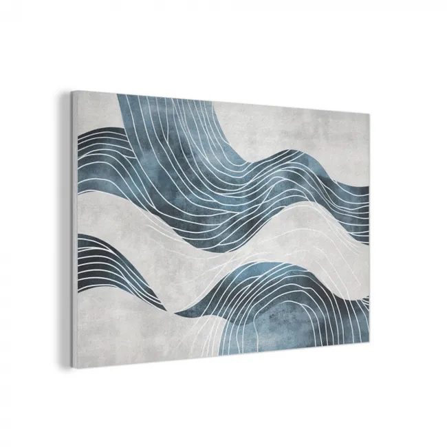 Akustikbild - Linien - Wellen - Abstrakt - Blau