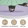 Panda - Paars - Sierlijk - Kawaii Akoestische PET Vilt - Rond klein -closeup_NL