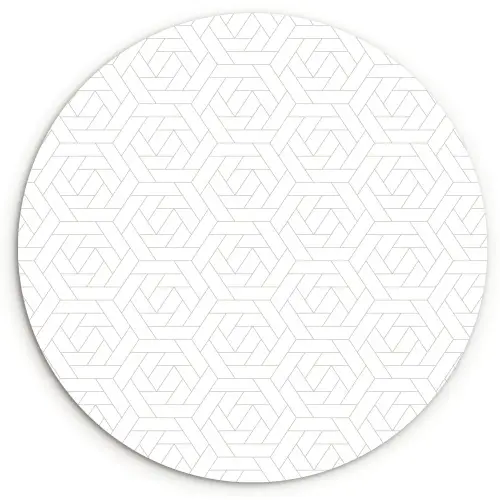 Grafisch - Patroon - Modern - Tegels Wandcirkel plexiglas klein 852 -3d