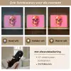 Felroze - Tanden - Schedel Light Box met batterij (Wandlamp) middel -USP_lichtkleurNL