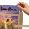 Cavia - Kleurrijk - Bloemen Light Box met kabel (Kinderlampje) klein -USP_websiteprintNL