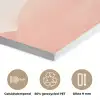 Palmbomen - Heuvels - Minimalistisch - Zachtroze PET vilt klein -closeup_NL