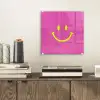 Smiley - Vrolijk - Roze plexiglas 5mm klein -sfeer1
