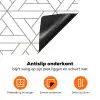 Design - Lijn - Patroon - Zwart - Wit Inductie beschermer vinyl 3mm klein 276 -zzzzzzz-td-onderkant