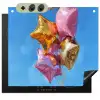 Ballonnen - Goud - Stervorm - Roze Inductie beschemer met haakjes middel -3d