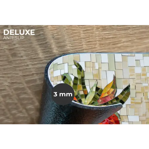 Aardbei - Rood - Mozaïek - Fruit Placemat vinyl groot -closeup