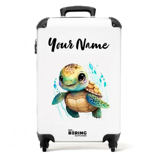 Ziggy Zeeschildpad NBS - Handbagage koffer - Kinderen Unisex middel -productfoto_recht