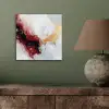 Rood - Abstract - Goud - Modern aluminium wit klein -sfeer2