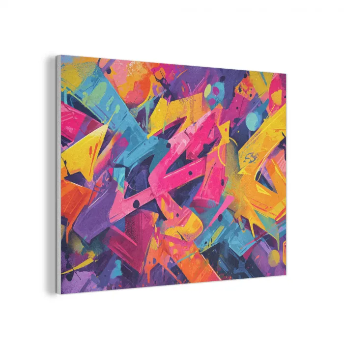 Abstract - Vormen - Kleurrijk PET vilt klein -3d
