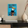 Vogel - Toekan - Blauw - Quotes poster papier klein -sfeer1