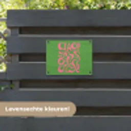 Abstract - Roze - Ciao - Vormen tuinposter los doek klein -sfeer3